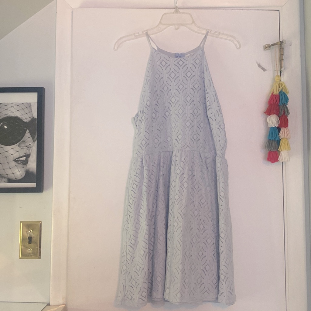 Baby Blue Eyelet Dress